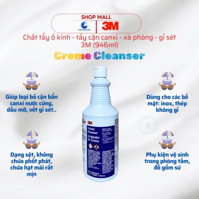 [HỎA TỐC] 3M Chất tẩy ố kính tẩy gỉ sét Scotchgard Creme Cleanser - Chai 946ml