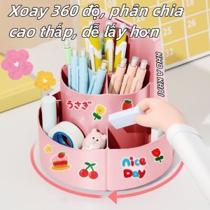 Số 3,Hộp đựng bút xoay 360 °+thẻ làm nhiệm vụ hộp bút Tặng 10 giấy thay thế+ 1 nhãn dán.Cho trẻ học cách đặt mục tieu。Hãy để trẻ tự đặt ra các mục tiêu và hoàn thành chúng.