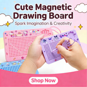 Kuromi 2-in-1 Magnetic Drawing Board Maze Ball Toy Educational Learning Toy for Kids Gift