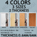Musi Pvc Folding Door Sliding Door 0.6/6mm Thickness 4 Colors Multiple Uses. 