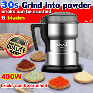【400W 68000rpm】 stainless steel coffee grinder electric coffee machine with grinder electric spice grinder machine Kitchen Cereal Nut Bean Spices Grain Grinding Machine Multifunction Home Coffe Grinder Machine