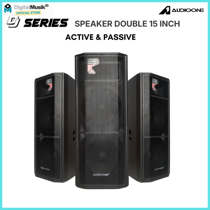Speaker Double 15 Inch Aktif / Pasif AUDIO ONE DJ 215 Full bass ...