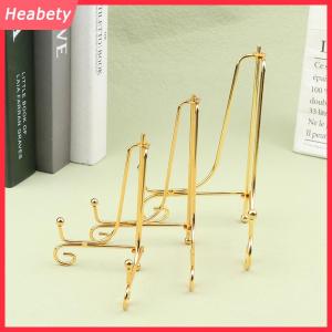 Heabety  Vàng sắt hiển thị đứng Craft Bracket cuốn sách chủ ảnh bệ Bát món ăn khung hình ảnh tấm Giá vẽ lưu trữ trang trí
