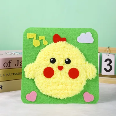 One2choose DIY Embroidery Material Kit- Beginner Friendly (3-6 years old)- Creative Hand Sewing Wool Embroidery Set