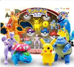 Mô Hình Quả Cầu Pokemon Lắp Ghép Biến Hình Đồ Chơi Sáng Tạo Cho Bé Full Box