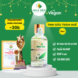 Tinh Dầu Tràm Huế Nguyên Chất 5ml - 100ml - Hoa Nén - Chăm sóc sức khỏe mẹ và bé