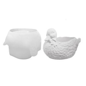 Cup Mold Duck Shape Succulent Planter Moulds for Crafting Unique Storage Trays Suitable for Handmade Present