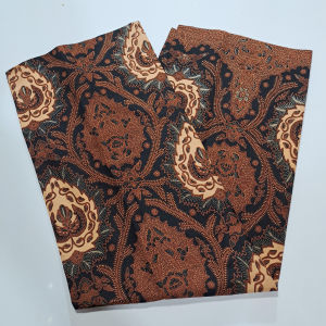Kain batik bawahan rok kebaya katun bokor kencono sogan mewah clasik murah 240x110cm