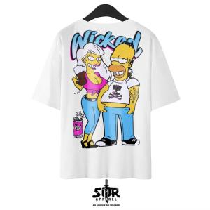 SMR APPAREL Baju kaos oversize Tshirt Oversize cotton combed 24s Pria & Wanita - Simpson Limited