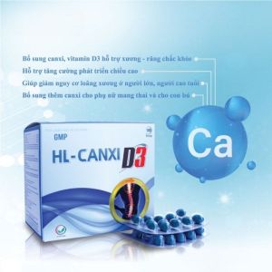 Viên uống bổ sung Canxi hỗ trợ tăng chiều cao HL-Canxi D3 giảm nguy cơ loãng xương răng chắc khỏe