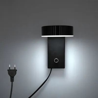 Modern Simple LED wall light plug in indoor wall lamp 6W aluminum wall sconce suitable for bedroom living room bedside decoration light