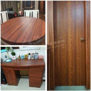 OYA wallpaper brown wood grain design for furniture living room bedroom kitchen bathroom 10meters by 45cm high quality self adhesive PVC wallpaper