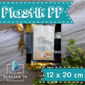 Kantong Plastik PP Bening 12x20 cm Tebal 35 Micron 250gr – Plastik Gula Plastik Snack Plastik Keripik Tebal Murah