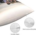 Nsipan Custom Pillow Case with Picture Text Set of 4 Customized Throw Pillowcases Home Decor, Decorative Cushion Cover for Couch or Sofa - Photo Text Gifts Personalized 12" x 12". 