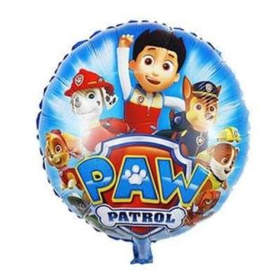Balon  Foil Ulang Tahun Bulat Karakter anak Amoung Us Paw Patrol Cocomelon satuan