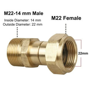 M22 swivel joint Pressure washer gun swivel hose connector Power spray fittings for house power pressure washer