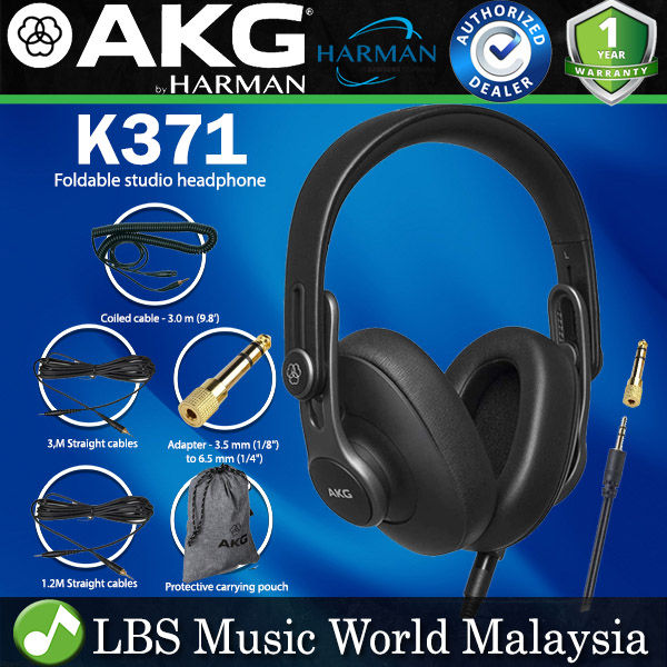 AKG K371 Pro Audio Over Ear Closed Back and Foldable Studio