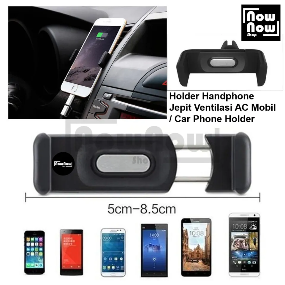 Holder Handphone Jepit Ventilasi AC Phone Holder Mobil Holder HP