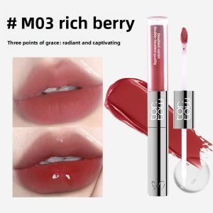 【SEA Best Seller】Tor.Tow Dual-Ended Lip Tint (2.2g+2.2g) | Matte Lock + Clear Gloss | Lip Nourishing & Color Lock | Sweatproof Transfer-Proof Smudge-Proof | High Pigment Glass Lips | Tropical Lip Gloss for Southeast Asia