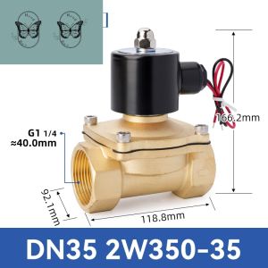 CGdailyToolsMix CNZG Two Way Brass Electric Solenoid Valve Normally Closed Drain valve For Water Air Fuels Gas
