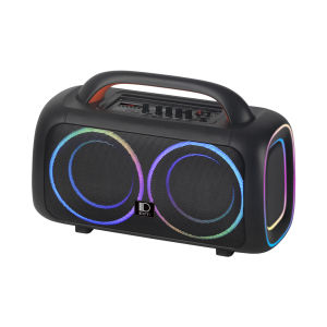 DENN PBS-TX265B(H) 6.5" x 2 AC/DC Partybox Speaker with 1 Handheld Microphone