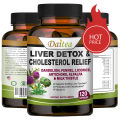 Liver Detox Supplement Milk Thistle Extract Supports healthy liver and kidney function Promotes liver cleansing and detoxification 120 capsules. 