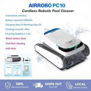 SG [In Stock] Smart pool cleaning robot cordless AIRROBO PC10 fully automatic route planning underwater vacuum cleaner