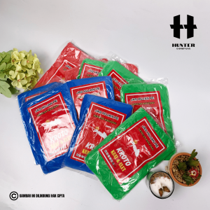 JAS HUJAN PLASTIK 12PCS MURAH CAP SEMUT KROTO MODEL PONCO/ATASAN KETEBALAN 01.5 kualitas standar