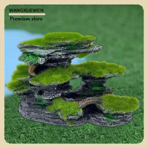 [COD] หินวิวภูเขาสำหรับพิพิธภัณฑ์สัตว์น้ำหินวิวอควาเรียมมอสเซดที่หลบภัยใต้น้ำของตกแต่งตู้ปลาเรซินขนาดใหญ่