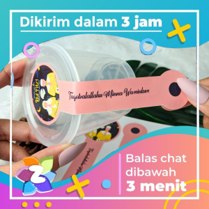 Sticker Segel Lebaran Cetak Stiker Toples Segel Idul Fitri Zennida