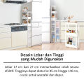 TENMA Favie Sukipita Wagon Slim Series Rak Penyimpanan Terbuka Plastik. 