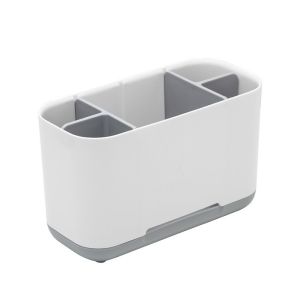 1 PC Bathroom Desktop Storage Rack Plastic Grid Quick Draining Toothbrush Toothpaste Comb Storage Box ﻿