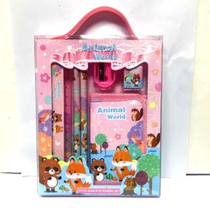 🌈SG Seller🌈Goodie bag kids stationery set wallet pencil pencil Eraser Sharpener Birthday Gift Present School Gifts盒装文具