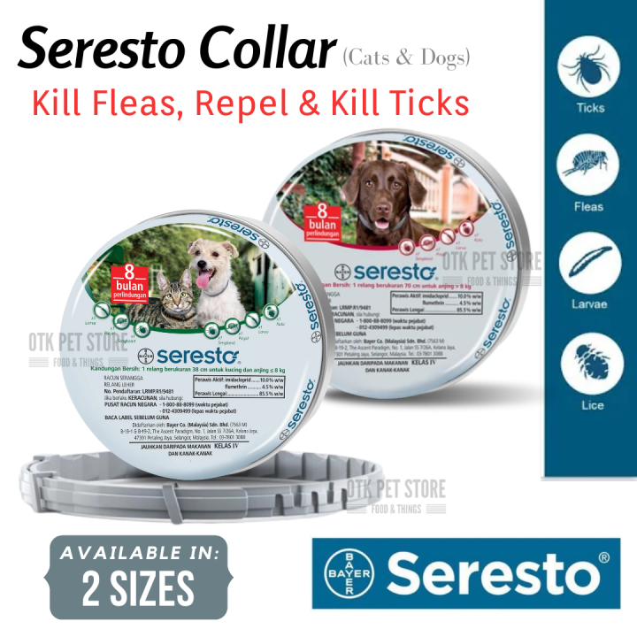 Elanco Seresto Collar Ticks & Fleas Prevention Collar For Cats & Dogs