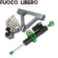 2025 Suitable for Kawasaki ZX6R Motorcycle Modification  07-08 Year   Titanium Ruler Direction Damper   Fixed Code Shock Absorber Bracket. 
