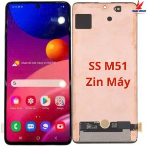 Màn hình Sam//Sung M51 LCD nguyên khung màu Chuẩn phôi to
