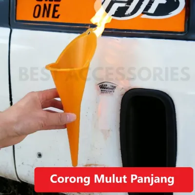 Corong Minyak Bensin Oli Mulut Panjang Car Funnel Radiator Longmouth
