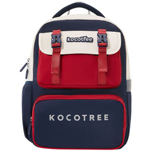 Kocotree New Childrens Schoolbags Lightweight Anti-gravity Contrast Design Spine Protection Burden-Reducing Load-Reducing Double Buckle Backpacks for Primary School KQ22152