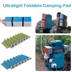 MKEB Thickened Foldable Egg Nest Mat Aluminum Film Coating Portable Camping Tent Cushion Ultralight Waterproof Sleeping Mattress for Outdoor Camping