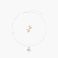 Babyshop Silver Flower Necklace And Earring Set Silvermetallic. 