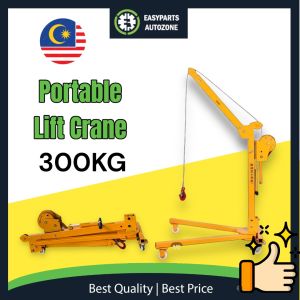 300kg Mobile Foxy Crane Lifting Crane Hoist Portable Foldable Hand-Cranking Simple Foxy Crane