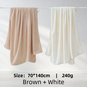 Japanese-style pineapple grid coral velvet adult large bath towel plain high quality Soft and delicate super absorbent quick-drying for Travel home use fully absorbent advanced swimming bath towel Multifunctional Bath Towel New year Christmas gift