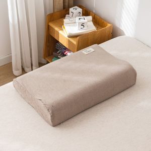 GUQIANFANG86 1PC Cotton Latex Pillowcase Comfortable Washable Pillow Cover Case Fashion 30x50cm Memory Pillow Cover For Home Bedroom Sleeping