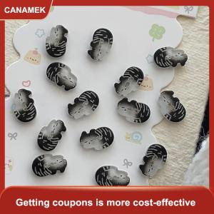 【CANAMEK】 Mèo đen nút 30pcs tabby dễ thương kitty phong cách sáng tạo diy may đan và trang trí nội thất
