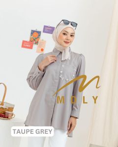 MDLY Baju kemeja atasan wanita/Kemeja casual Polos Wanita/Kemeja Cotton Tencel/Vizie Shirt by MDLY