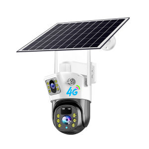 V380 Pro 4G/Wifi 8MP Sim Card Solar CCTV Camera Outdoor Wireless Cctv 360 Panorama 1080P Ultra HD Infrared Night Vision Monitor Low Power WIFI PIR IP Security Camera Waterproof PTZ Outdoor Camera