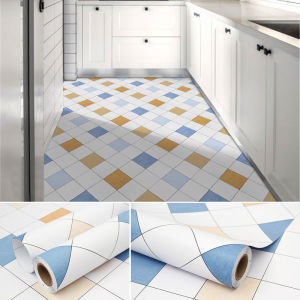 Miếng dán sàn nhà vệ sinh nhà bếp dày không chống mặc trượt chống thấm sàn hình nền tự dính căn hộ mặt đất mat chống nấm mốc