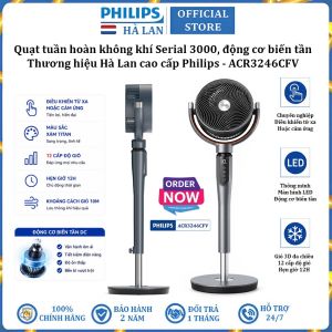 Quạt tuần hoàn không khí 3D động cơ biến tần chuyên nghiệp thương hiệu Hà Lan cao cấp Philips ACR3246CFV Serial 3000 - Bảo hành 24 tháng