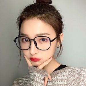 Lovelylife🔥 Versi Korea Dari Kacamata Warna Murni Anti-Biru Cahaya Anti-Kelelahan Wanita Transparan - ol