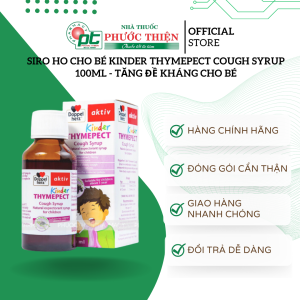 Siro Ho cho bé Kinder Thymepect Cough Syrup 100ml - tăng đề kháng cho bé